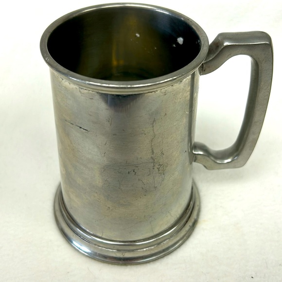 Vintage BIRKS pewter with glass bottom stein stamped made in England 2482 - Picture 2 of 7
